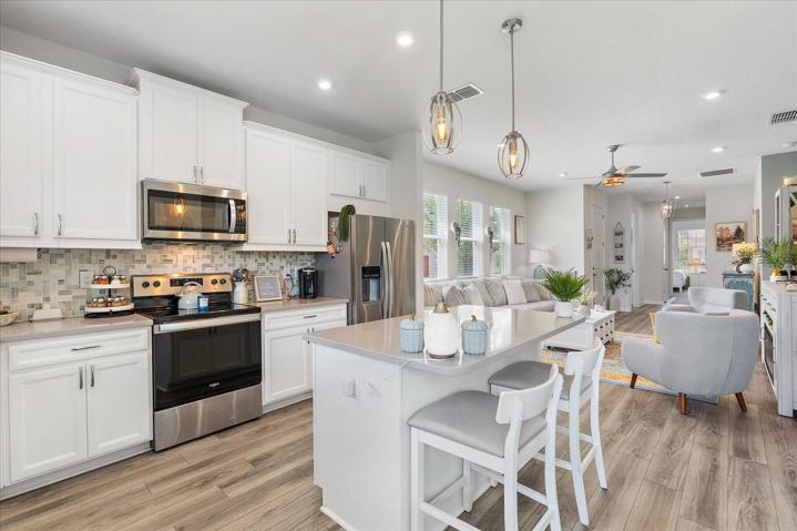 Kitchen with island