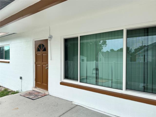 Front view, impact glass windows