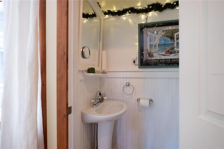 First floor powder room