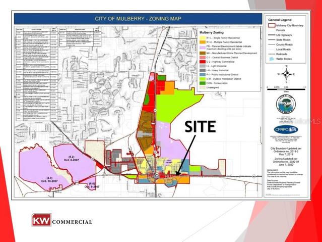 City of Mulberry Zoning Map