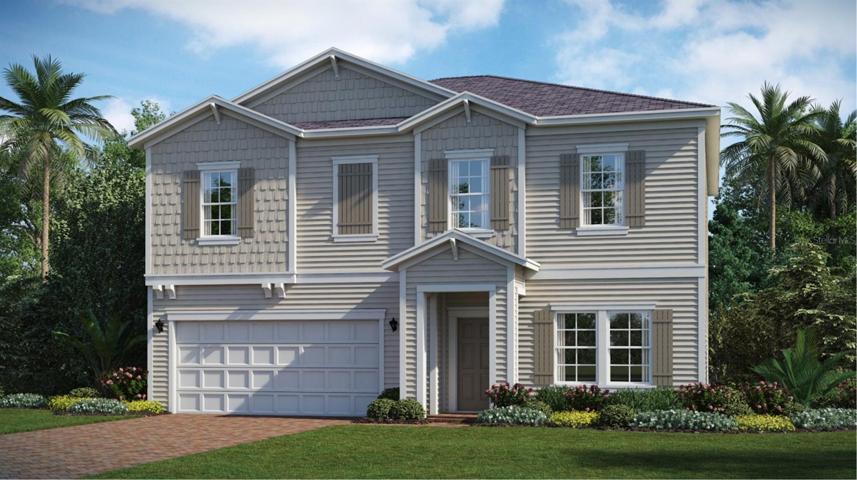 Artist rendering; illustration only; colors, features, and garage orientation may differ.