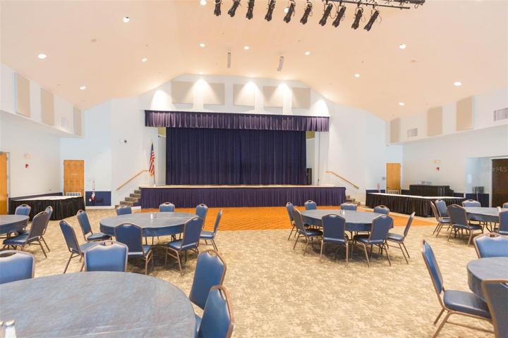 Clubhouse stage for shows/entertainment