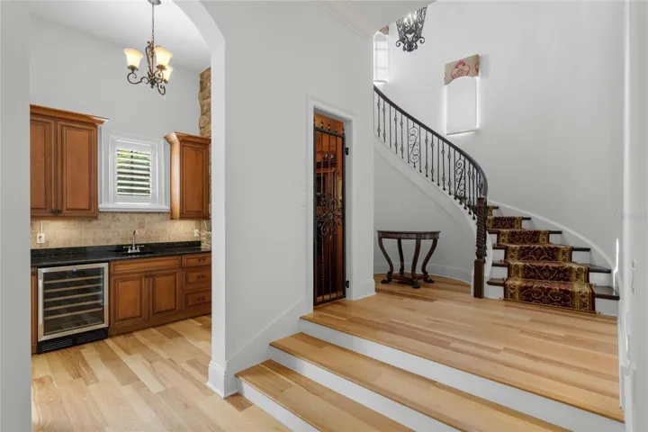 Butlers Pantry/Elegant Stairway