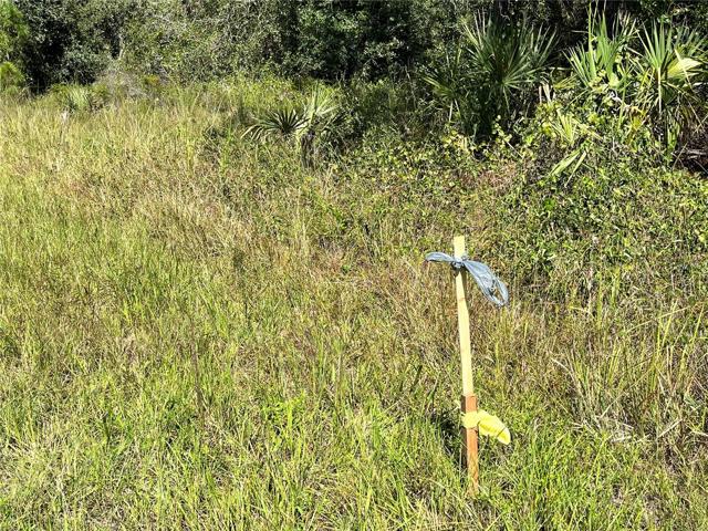 See stakes to mark front corners.