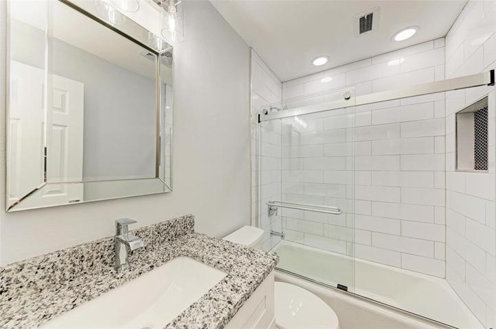 Guest Bath with Kohler sliding glass door