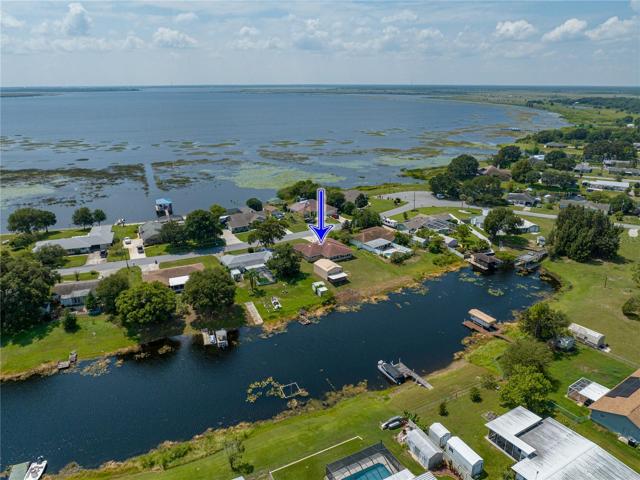 Aerial view looking SE