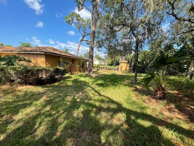 Side view of property