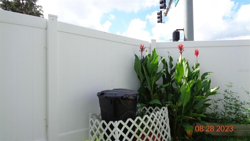 back yard fenced area