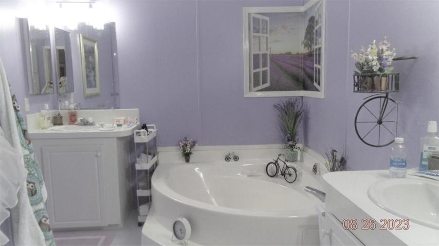 Garden tub, ,seperate sinks