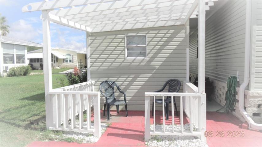 back yard patio area