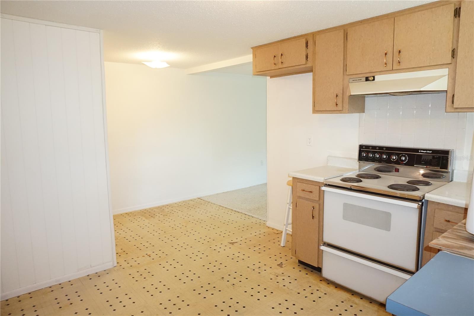 Unit B kitchen and dining