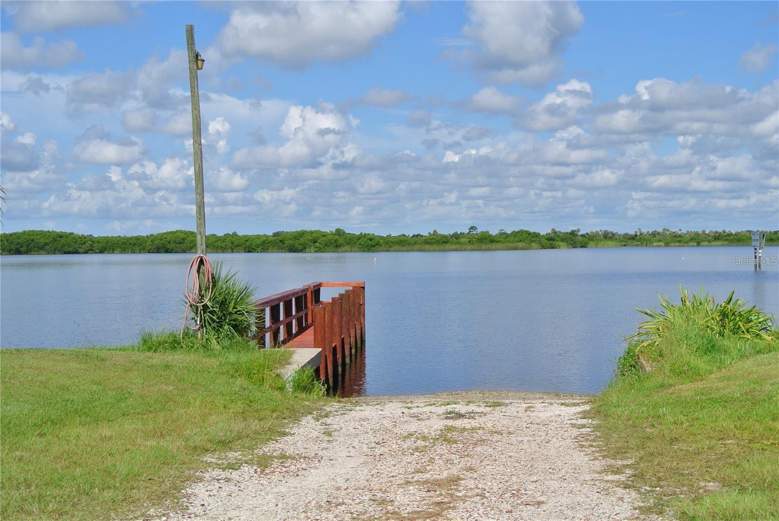 Peace River Shores private boat ramp and dock