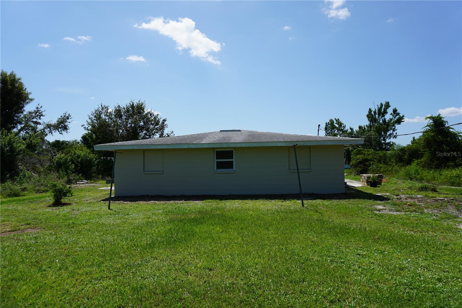 Rear of duplex