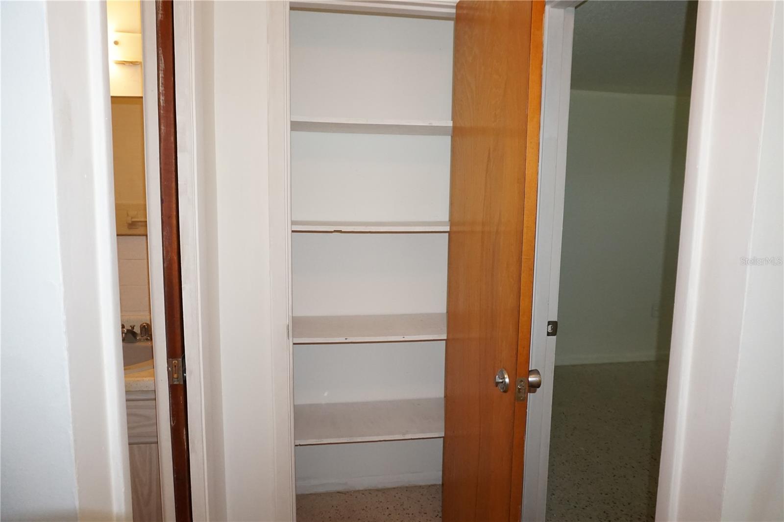Hall linen closet