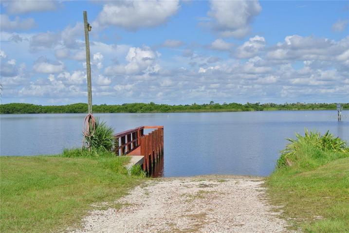 Peace River Shores private boat ramp and dock