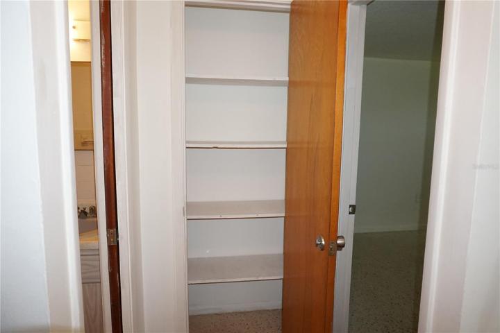 Hall linen closet