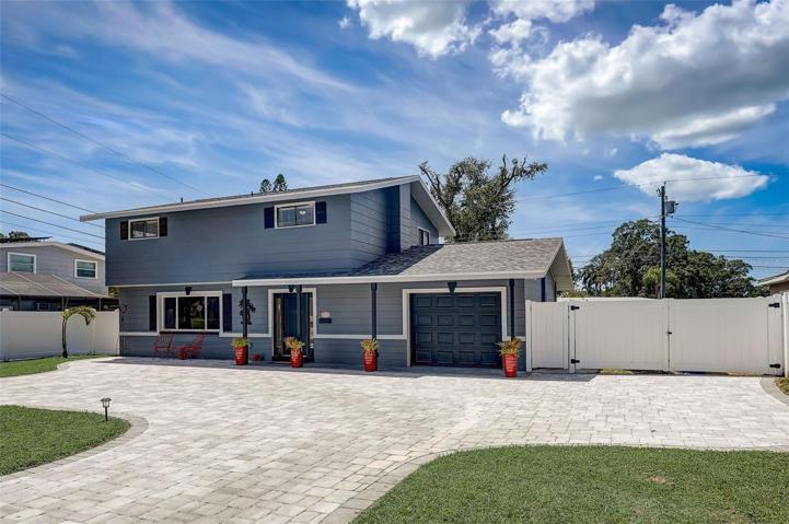 Front of the home and Driveway