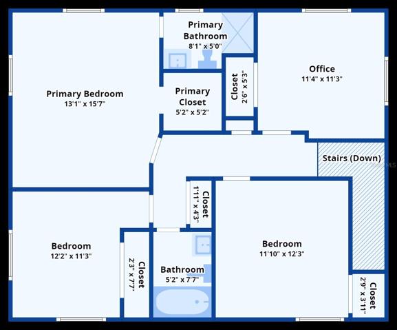 Floor Plan of Upstairs