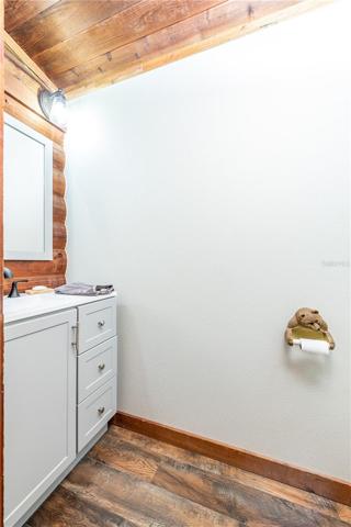 Half bath down stairs completely remodeled.