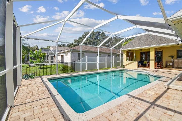Pavered Pool Patio Area
