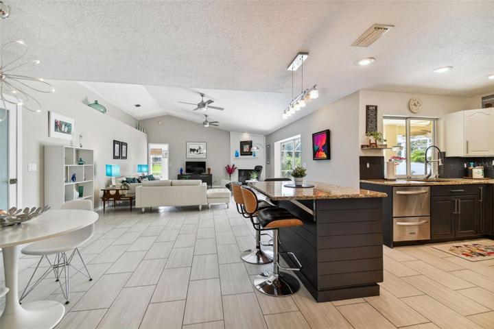 Entry View Into Great Room & Kitchen