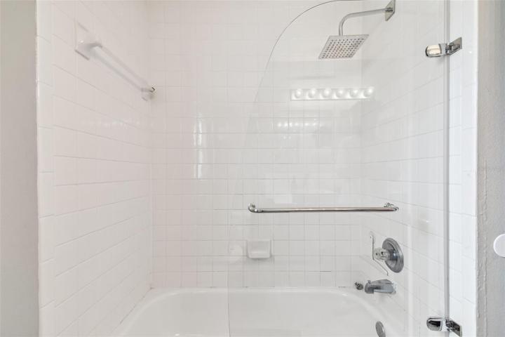 Guest Bath With Modern Glass Door