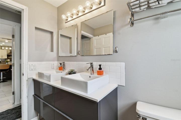 Guest Bath Modern Dual Sink Vanity