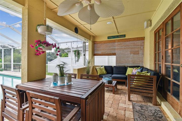 Outdoor Florida Living with Shades for Privacy