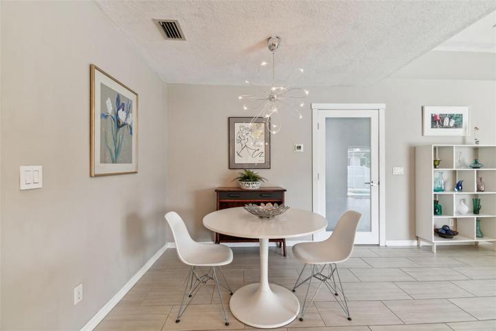 Eat In Kitchen Area with door to bath & 2 bedrooms