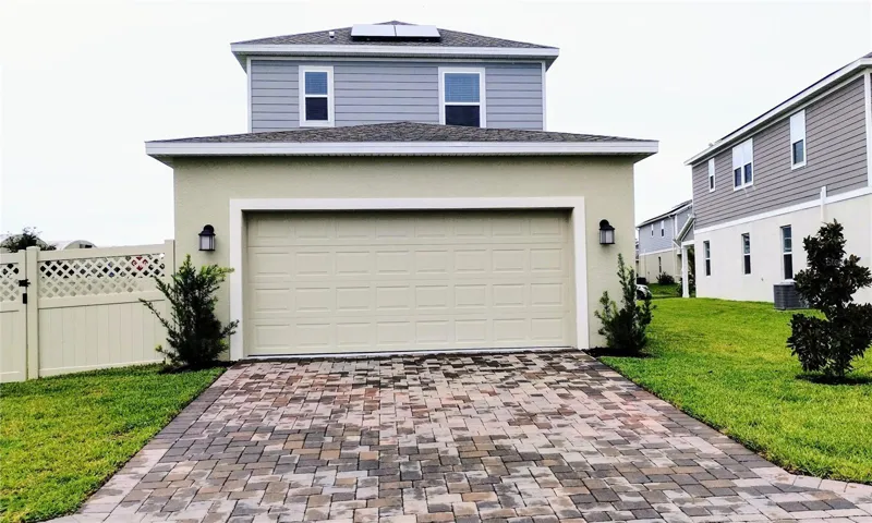 2 Car Garage & paved driveway