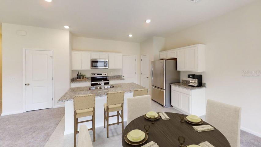 Virtually Staged Dining Kitchen