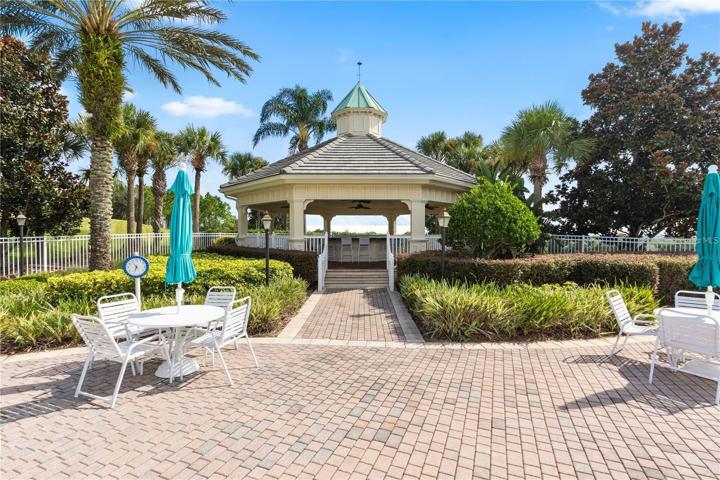 GAZEBO AT POOL FOR ENTERTAINING YOUR GUESTS AND WATCHING DISNEY FIREWORKS EVERY NIGHT.