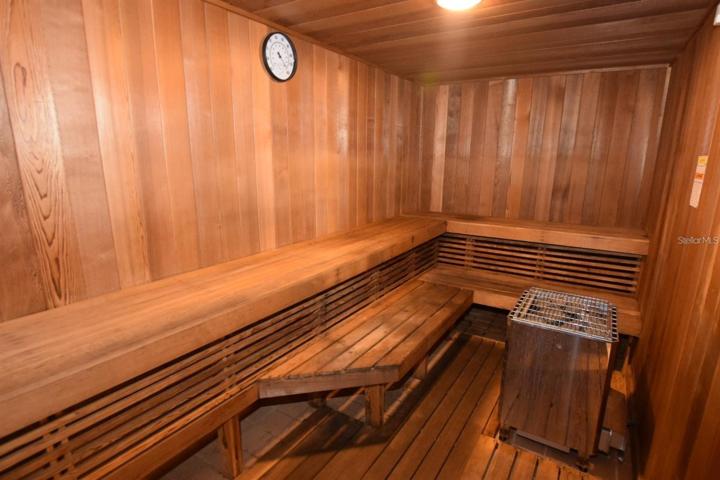 SUANA IN FITNESS CENTER LOCKER ROOM.