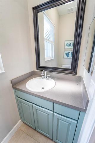 EXTRA VANITY IN TOILET ROOM