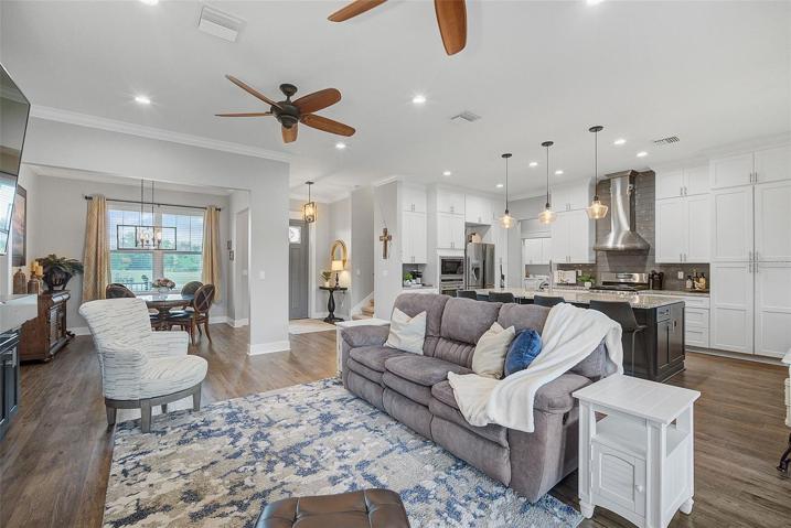 Open Great Room, Kitchen, and Dining
