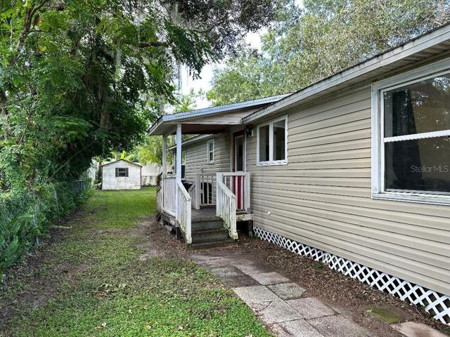 Side porch from Kitchen