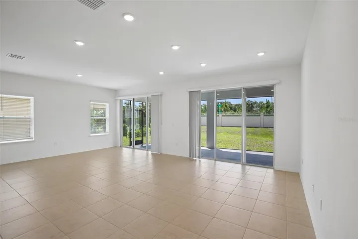 Great Room w/Access to Extended Screened-in Lanai