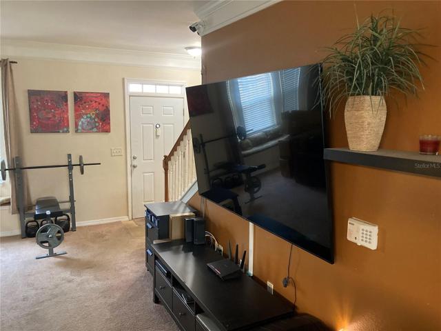 Living area and entry