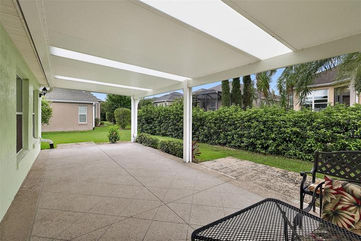 Expanded covered back patio