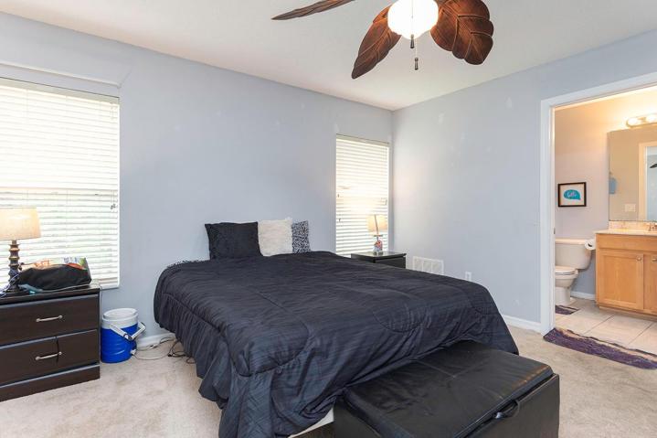 Spacious master bedroom.