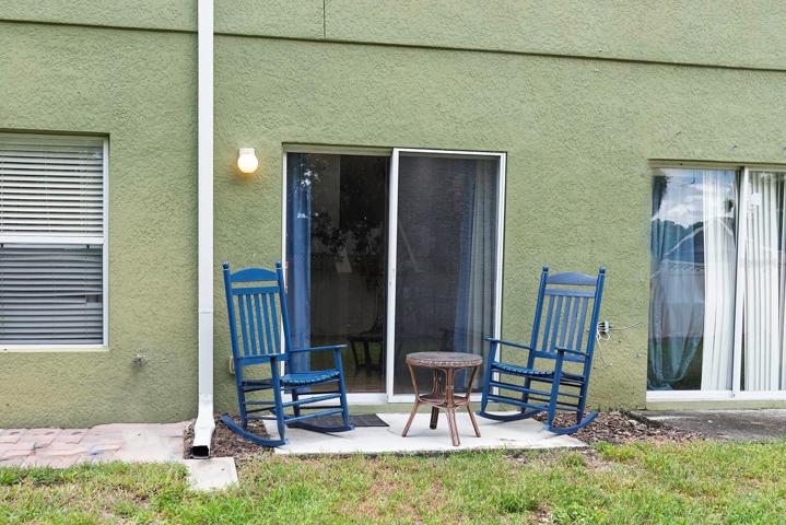 Back patio - ready for relaxation!