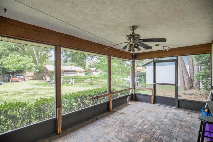 Screened patio
