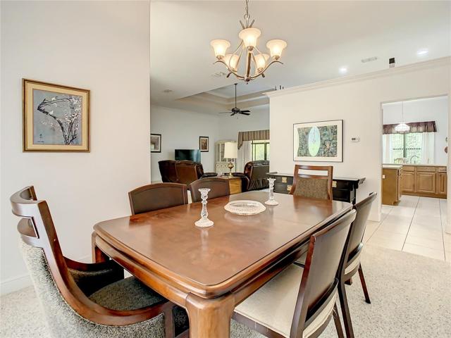 Dining Room with view into Kitchen