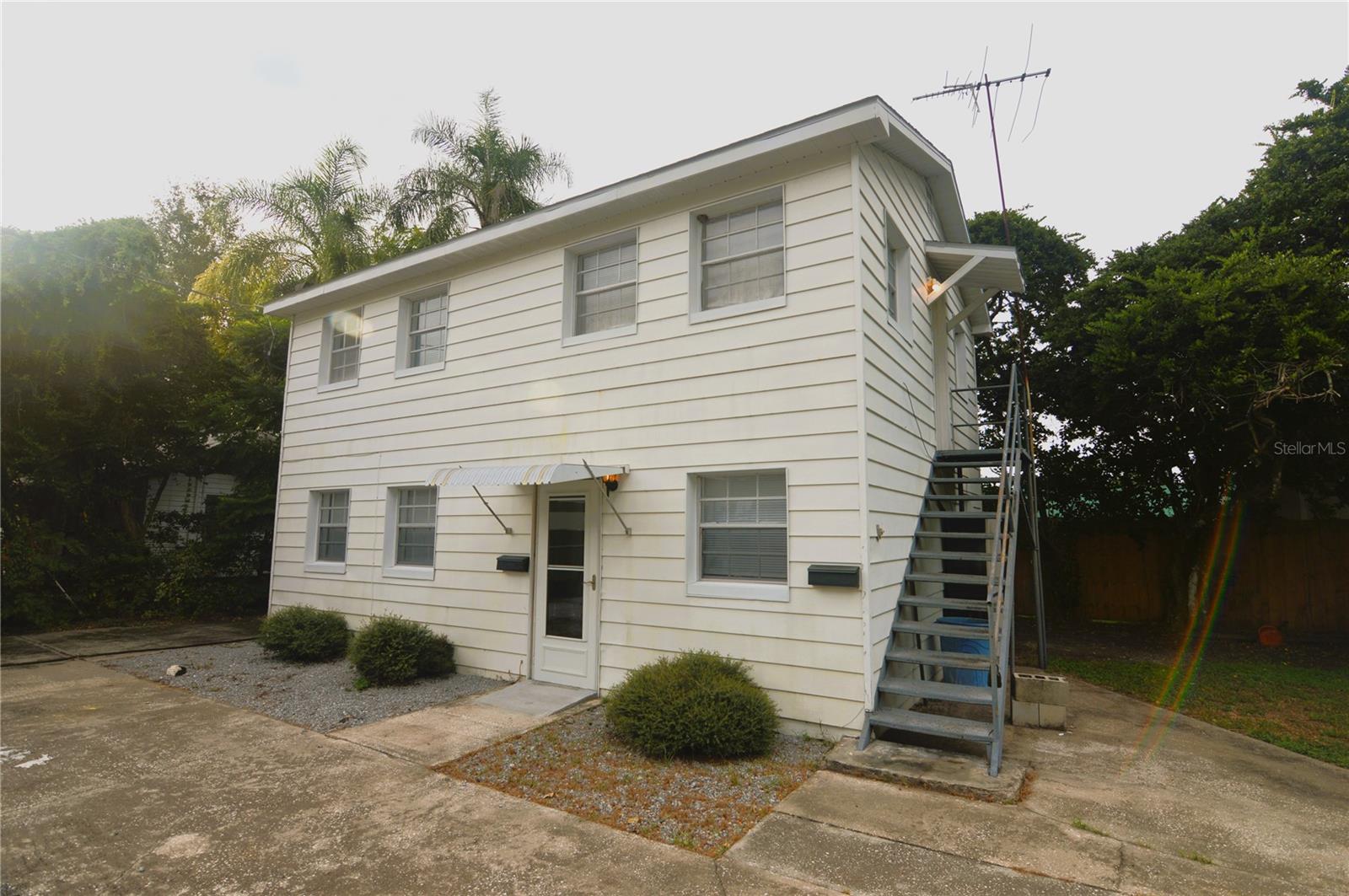 2 story apartment building front view