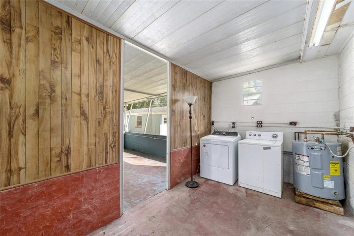 laundry area