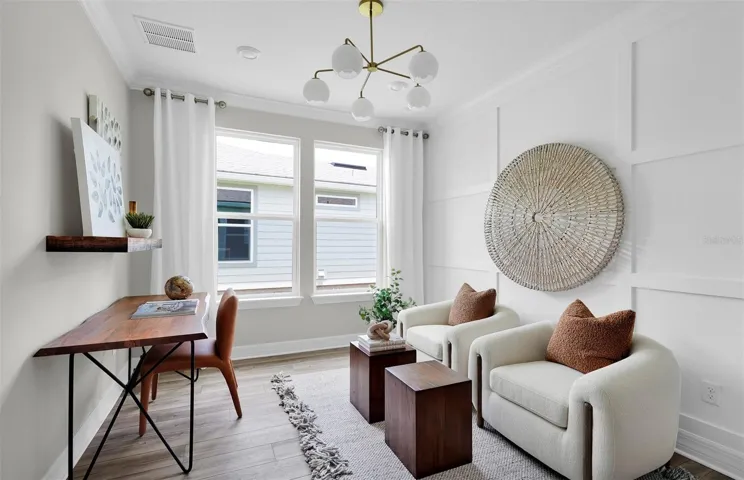 Model Home Design Only. Pictures and furnishings are for illustrative purposes only. Elevations, colors and options may vary. Furniture is for model home staging only.