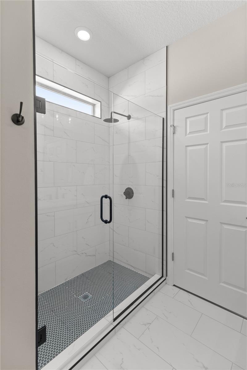 New custom walk-in shower