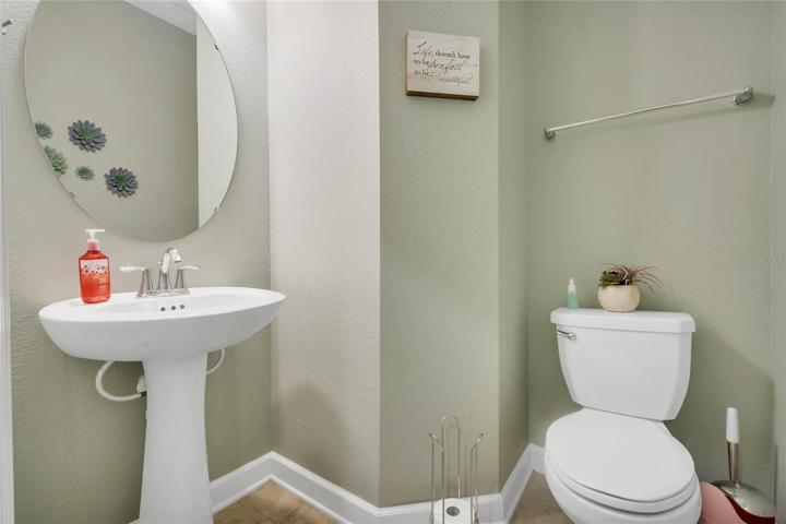 Half bathroom downstairs