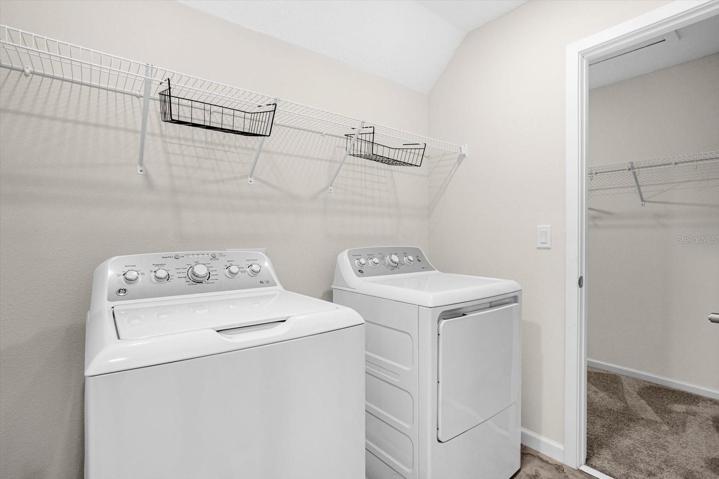 Second floor laundry room, washer & dryer included