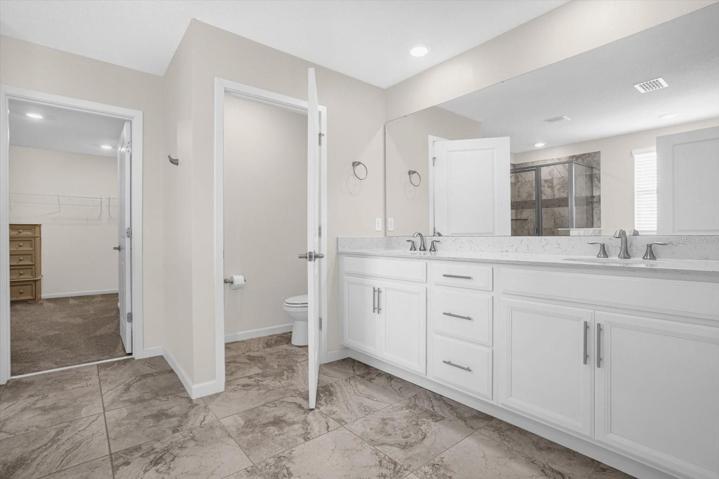 Owner's Bathroom, double sink